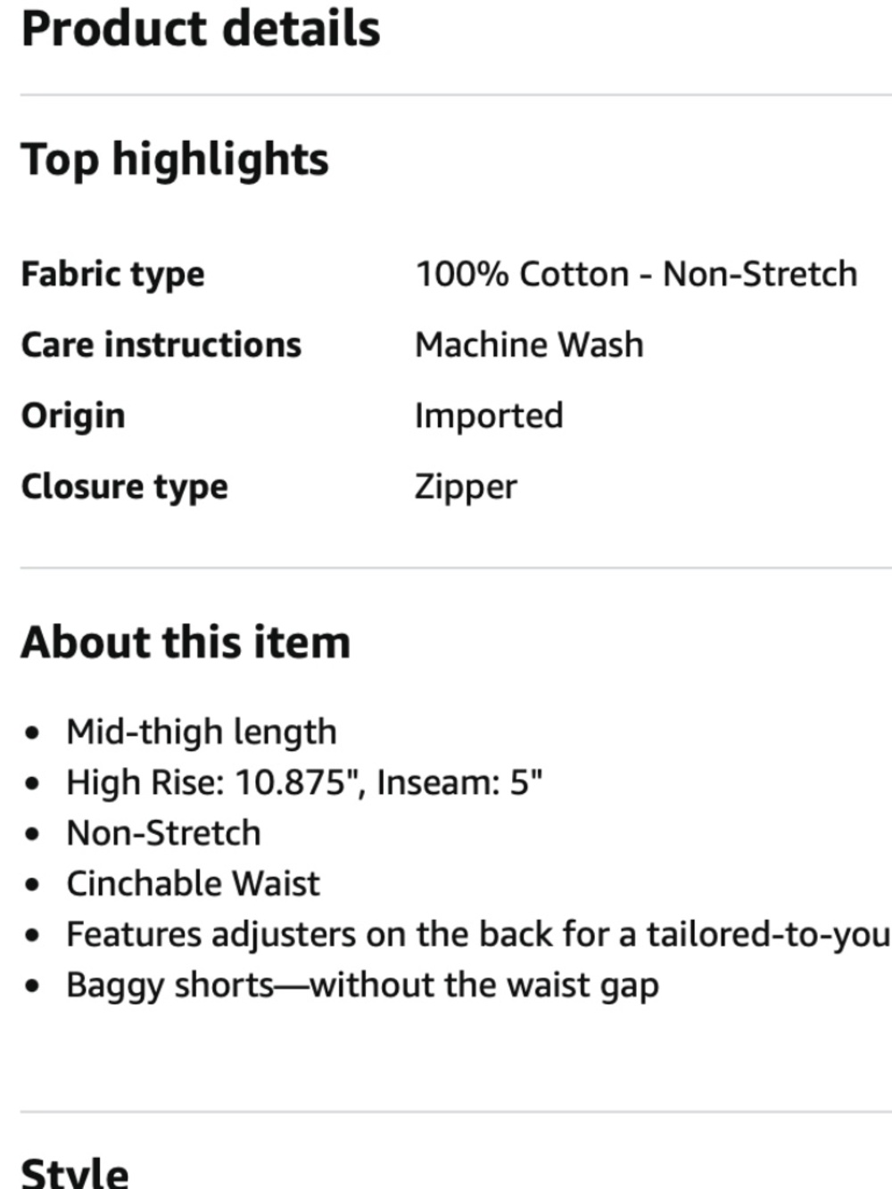 Levi's Cinch High-Rise Jean Shorts - Picture 4 of 10